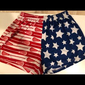 Sportabella American Flag Lacrosse Shorts
